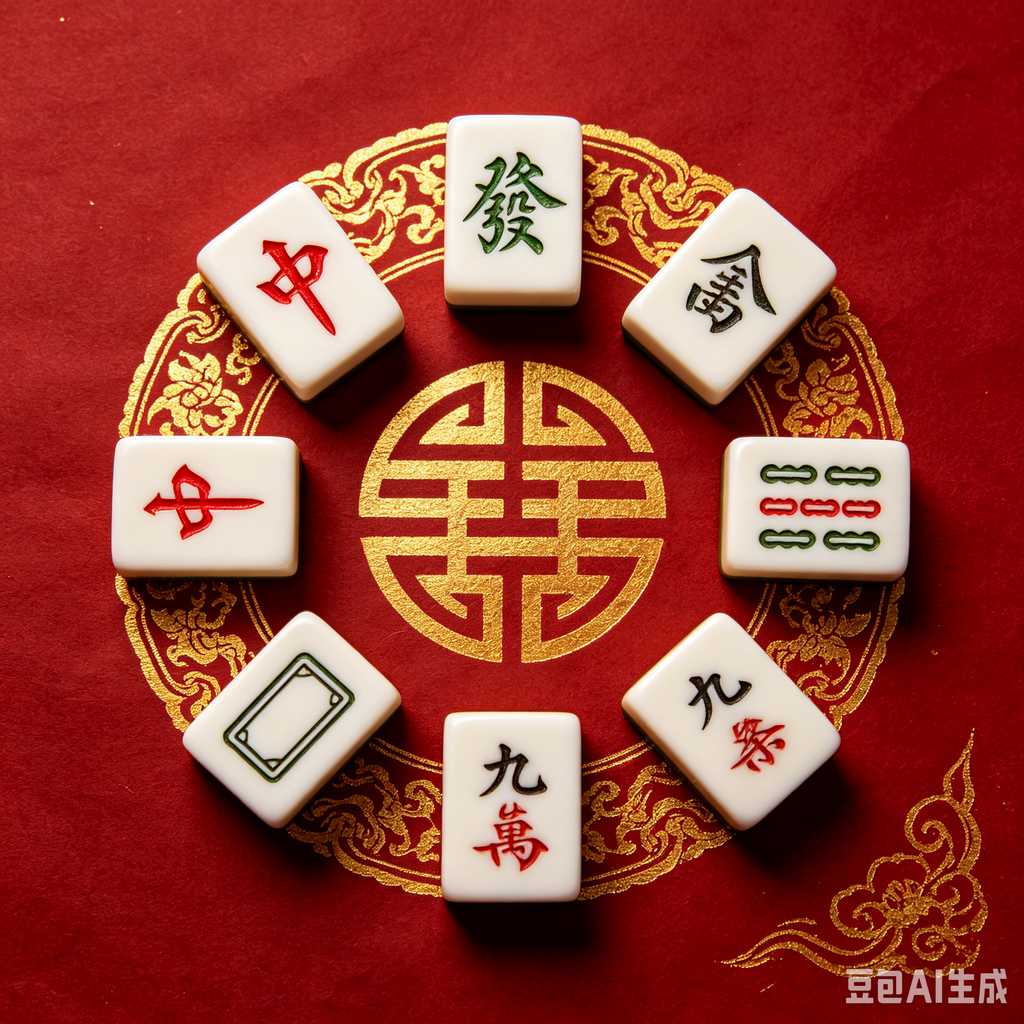 gold accent mahjong set