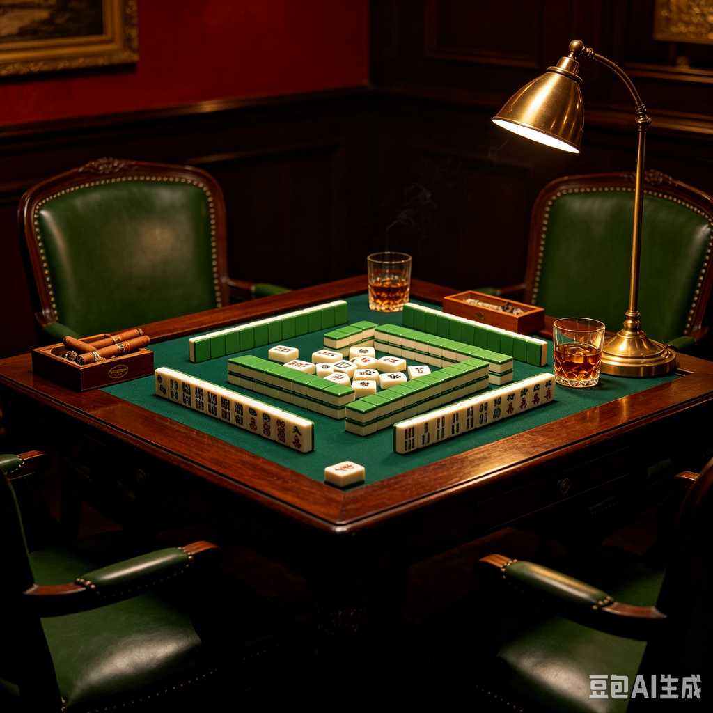 decorative text mahjong set